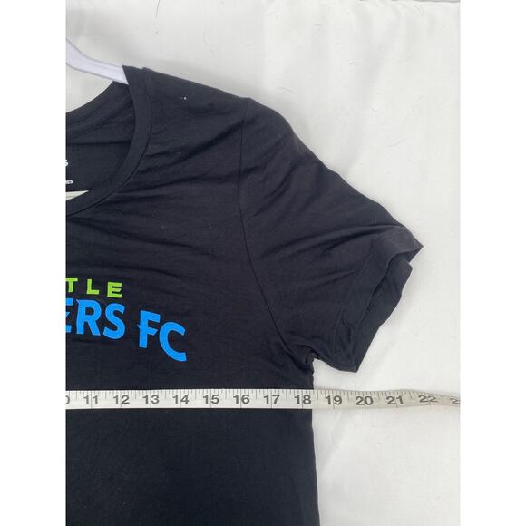 Fanatics Black Seattle Sounders FC Short Sleeve T-shirt Tunic Top Women's Medium - Picture 8 of 9